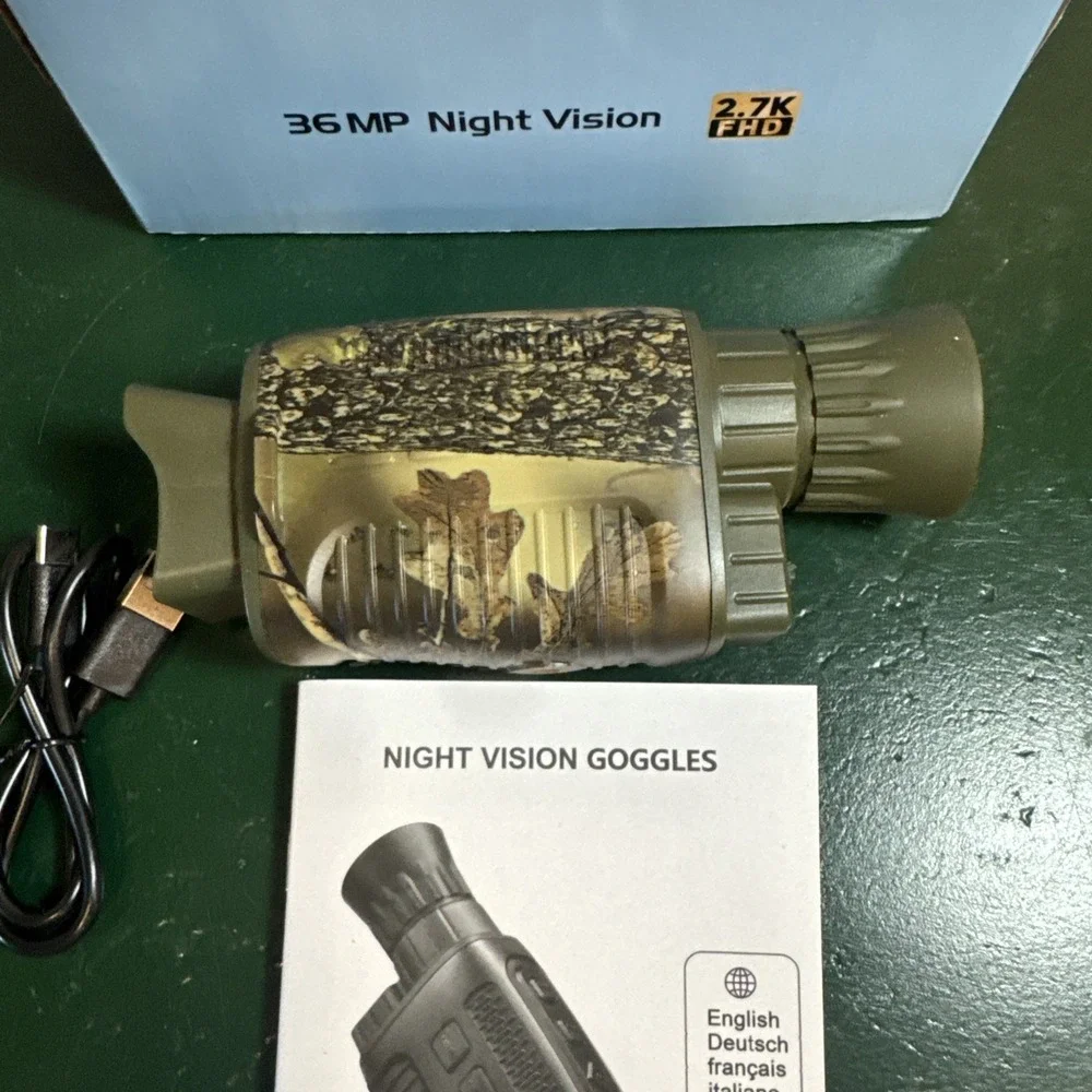 36 MP Night Vision 2.7 FHD binocular Camouflage